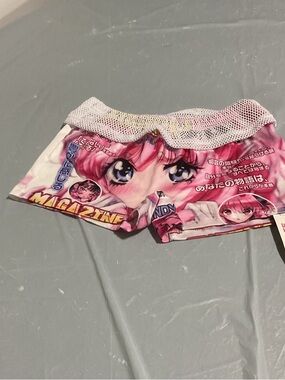 Pink Anime Graphic Boyshorts 1033